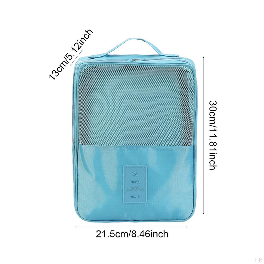 Travel Shoe Bag Organizer Durability Dustproof Practical with Handle Men Women Lightweight Storage