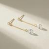 14k Post Tear Drop Earrings