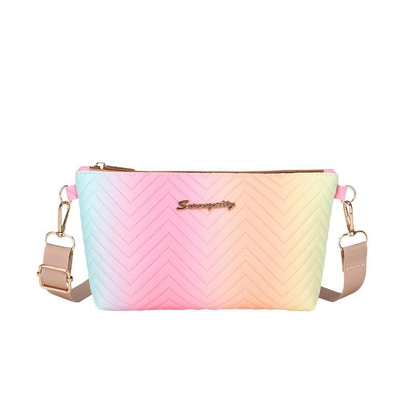 Rainbow shoulder messenger bag, new high-end mobile phone bag, bag, female messenger small satchel.