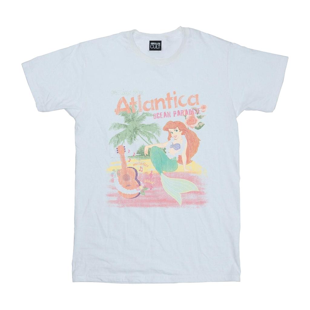 Disney Womens/Ladies The Little Mermaid Greetings From Atlantica Cotton Boyfriend T-Shirt