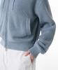 MUSINSA STANDARD WOMAN Women'S Ribbed Knit Hooded Zip-Up [Sky Blue]