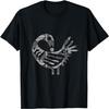 Sankofa Black Simple Pattern Afrocentric Adinkra Symbol T-Shirt