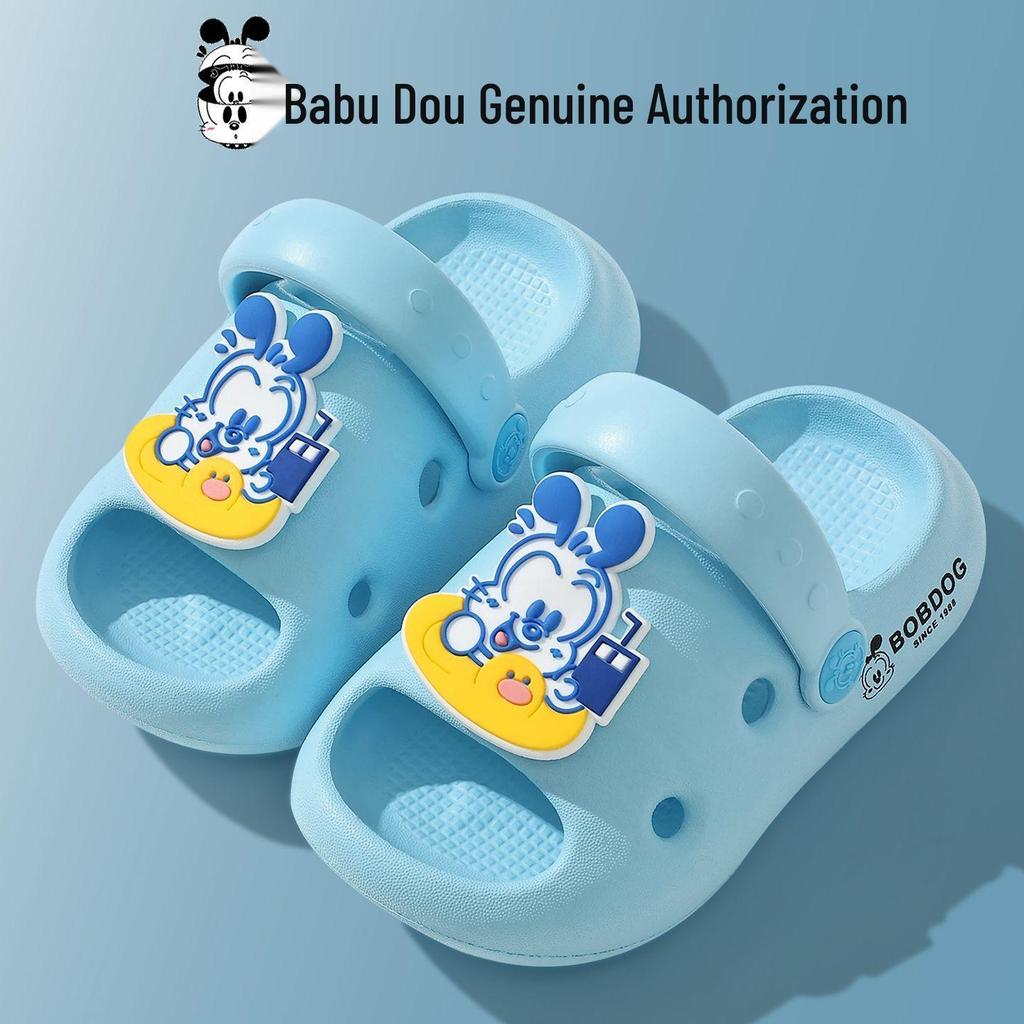 Bobodou Kinder rutschfeste Sommer Crocs für Jungen & Mädchen: Geschlossene Strand Sandalen für drinnen/draußen