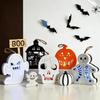 Halloween Skull Candle Lantern: Colorful Flashing Pumpkin Ghost Decoration