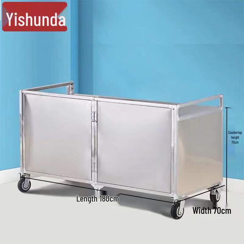 Carrinho de Venda Móvel Dobrável