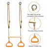 Fitness Ring Hanging Swing Rod Anti-Slip Grip Adjustable Length Smooth Shape Design Safety Knot Fitness Ring