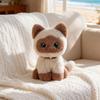 Cute Sitting Pose Kitten Plush Toys Soft Fluffy Cartoon Pet Cat Doll Lovely Office Desktop Decor Funny Gift To Family