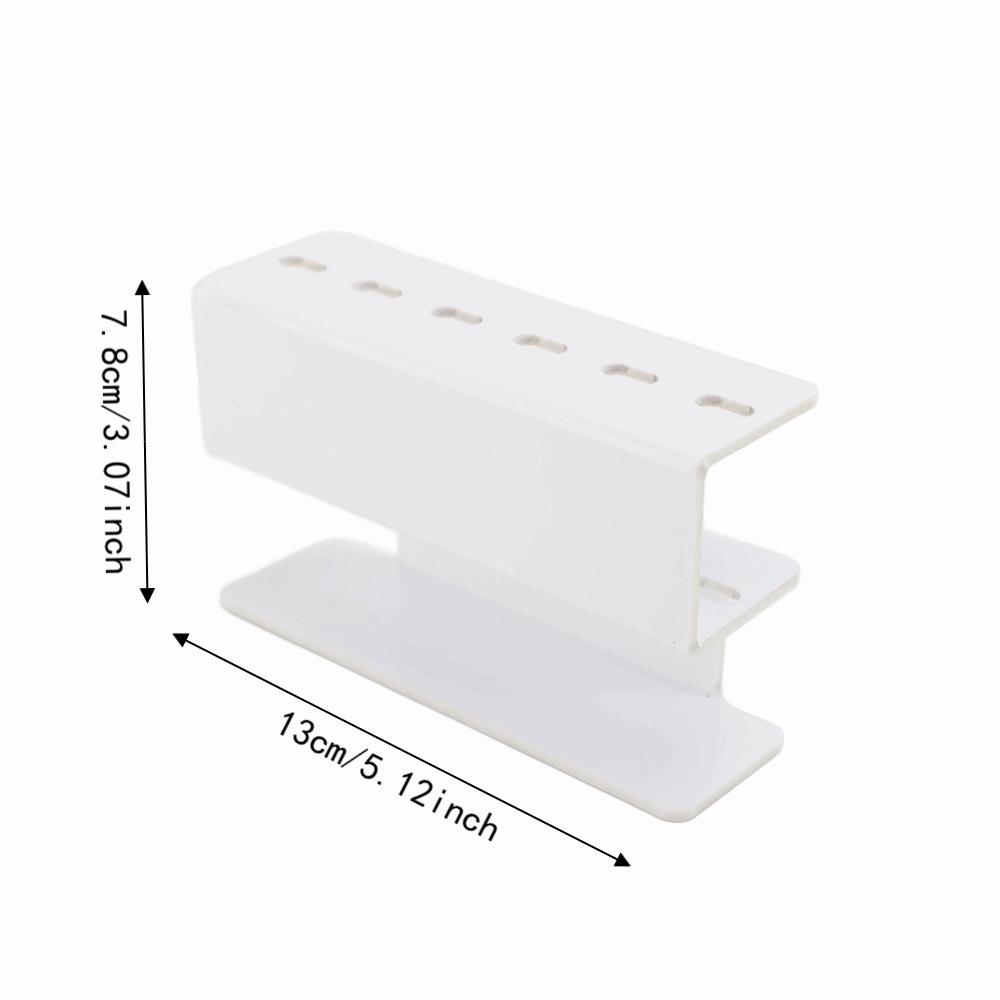 White Black Acrylic Tweezers Holder 13*7.8cm Tweezers Storage Holder Beauty Makeup Use