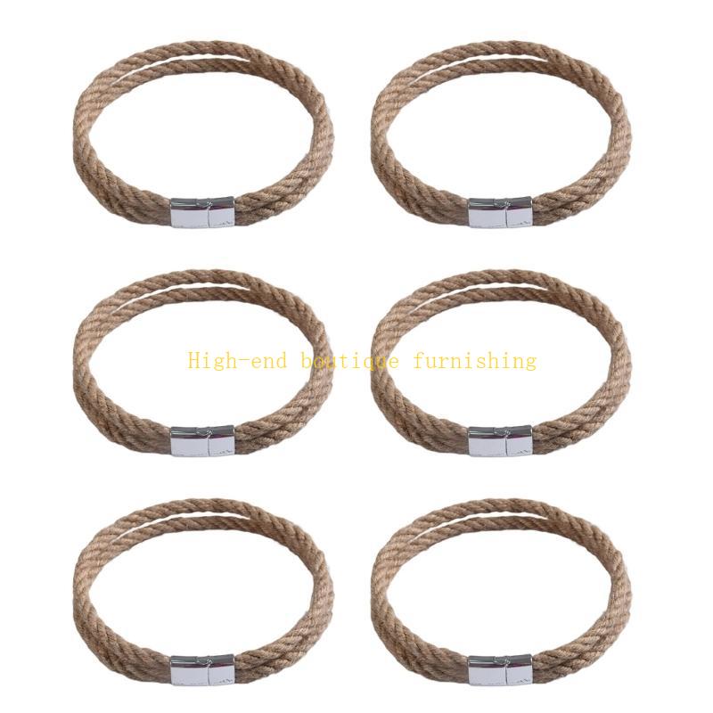 6 шт. Подхваты для штор Современные плетеные веревочные подхваты для оконных драпировок