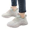 Freizeit Damenschuhe Schnürung Reise Weiche Sohle Bequem Schuhe Outdoor Mesh Schuhe Laufen Sport Atmungsaktiv Keilabsatz Sneaker für Damen