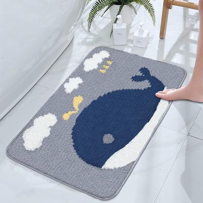 Cartoon Bathroom Bathroom Absorbent Non-slip Mat Bedroom Children's Room Carpet Cute Bathroom Entrance Door Mat