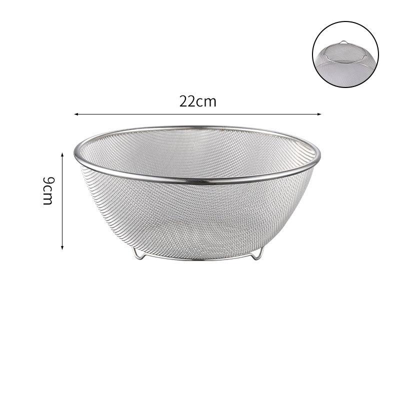 

Фильтры из нержавеющей стали 304 Многоразовые кухонные продукты Овощной салат Сетчатый фильтр для риса Дуршлаги Гаджеты