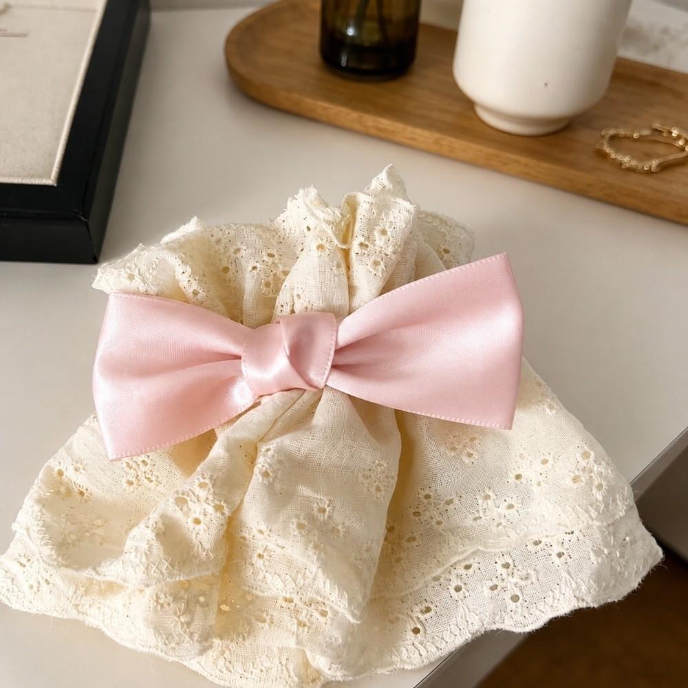 1PC Ruffled Lace Hand Sleeve Cuffs Bowknot Gothic Style Bracelet New Cosplay Wristband For Women
