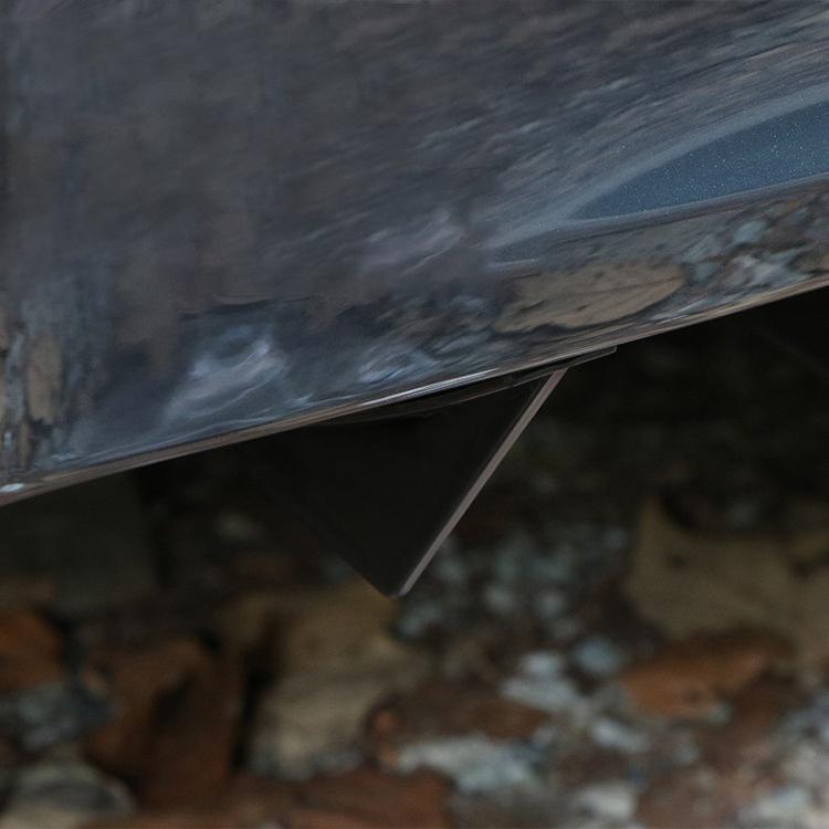 Universal Modified Shark Fin Rear Spoiler Bumper Triangle Chassis Curved Rear Lip Spoiler 1PCS/4PCS