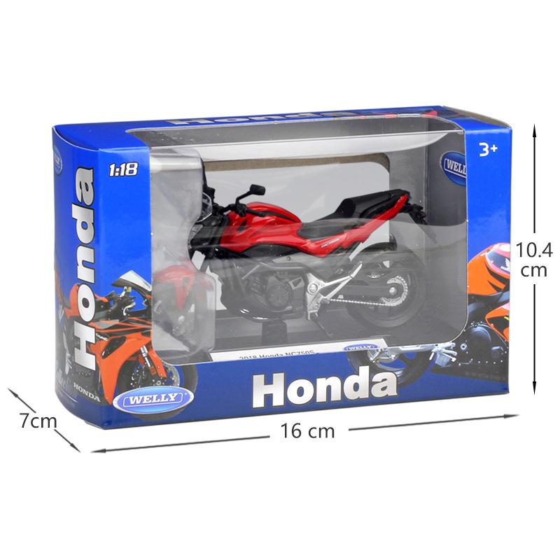 1/18 Scale Welly 2018 HONDA NC705S Alloy Motorcycle Model Diecasts Metal Toy Vehicles Motorcycle Model High Simulation Collection Childrens Gifts