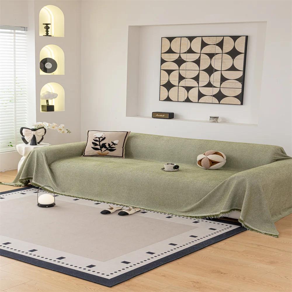 Gewebte Naturbaumwolle Sesselbezug Überwurf Zweisitzerbezug Handtuch Entworfen für Sitzbereich Polsterung Wandteppich Zweisitzerbezug Dekoration T 180 X 130cm