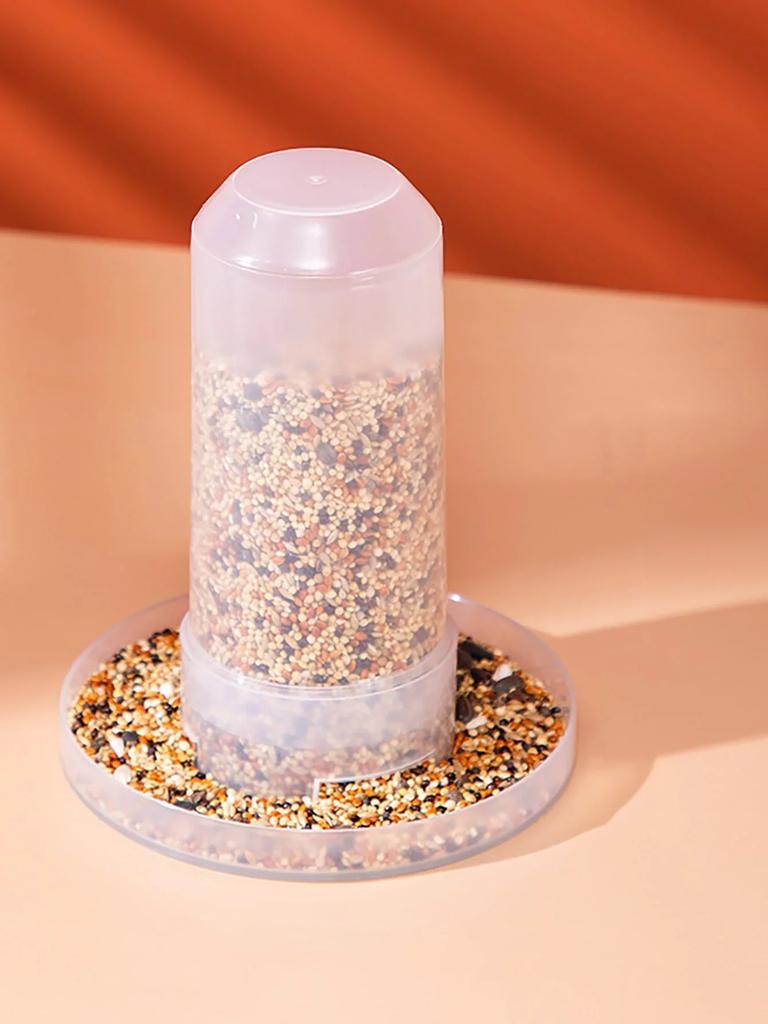 2 Stück - 1 Stück Futterspender + 1 Stück Wasserspender Set Geeignet für Automatische Futterspender für Vögel und Legewachteln