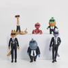6Pc/Set Anime Movie The Bad Guys Cartoon Figure Pvc Anime Action Figures Model Collection Decoration Toy Doll Kid Christmas Gift