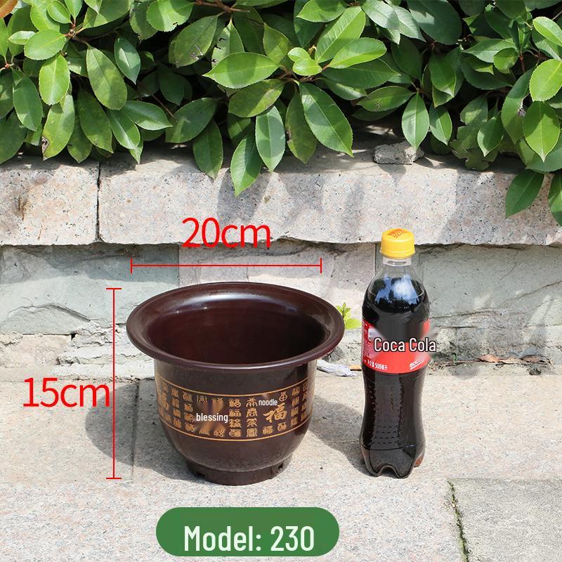 Extra Large Durable Plastic Flower Pot with Tray