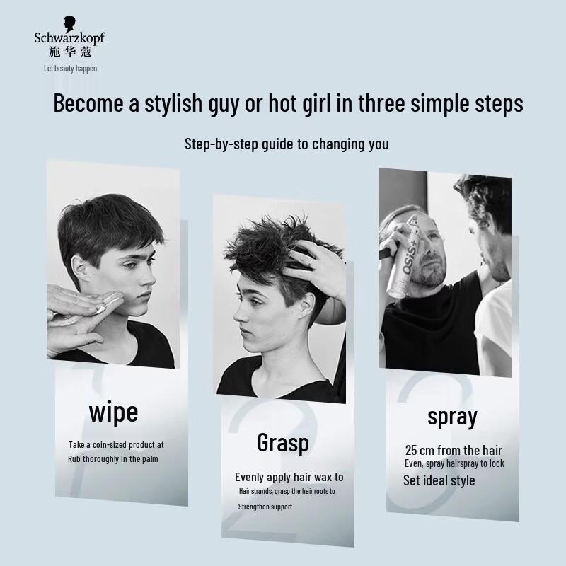 Schwarzkopf Professional Men's Texture Hair Wax, 85ml