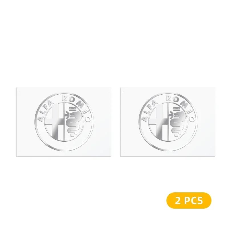 

For Alfa Romeo 2/5/10pcs Car Logo 3D Metal Stickers Decorative Accessories For Alfa Romeo 159 Giulietta Giulia 147 Mito 156 Stel