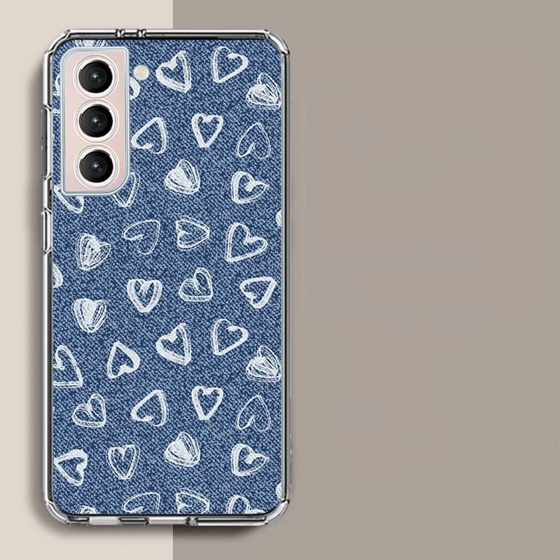 A Stylish Pair of Jeans Phone Case For Samsung Galaxy S25 Edge S24 S23 FE S21 S20 S10 Plus S22 S26 Ultra Cover Clear Cases TPU C