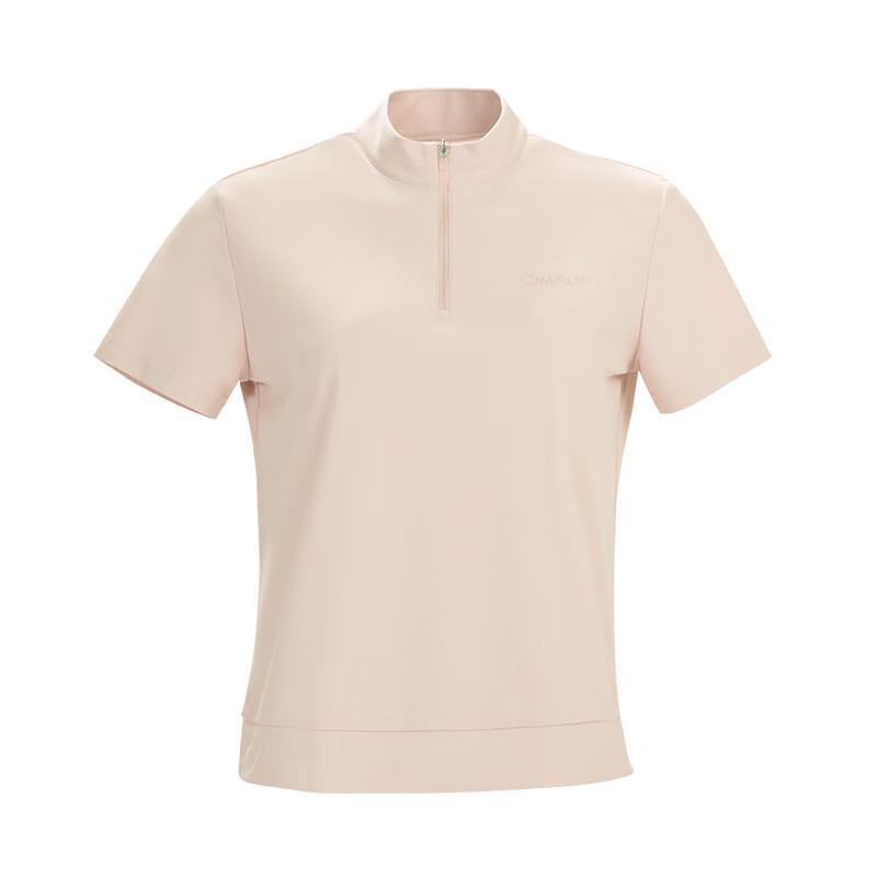 CIMALP Women's Stand-Collar Short-Sleeve T-Shirt AWSOTX172