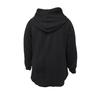 Damen einfarbiger Hoodie mit Wellenstich und aufgesetzter Tasche, lockere lässige Langarm-Herbst-Winter-Oberteile