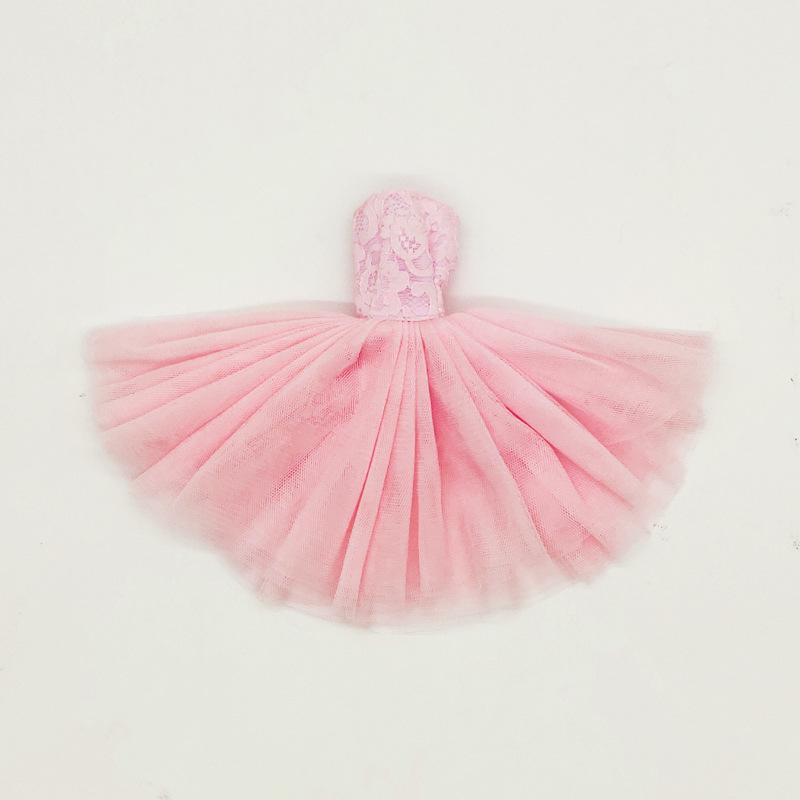Multicolored Mini Mesh Skirt for 29cm Dolls - Babi Wedding Dress, Short Dress-Up Skirt for Toy Girls