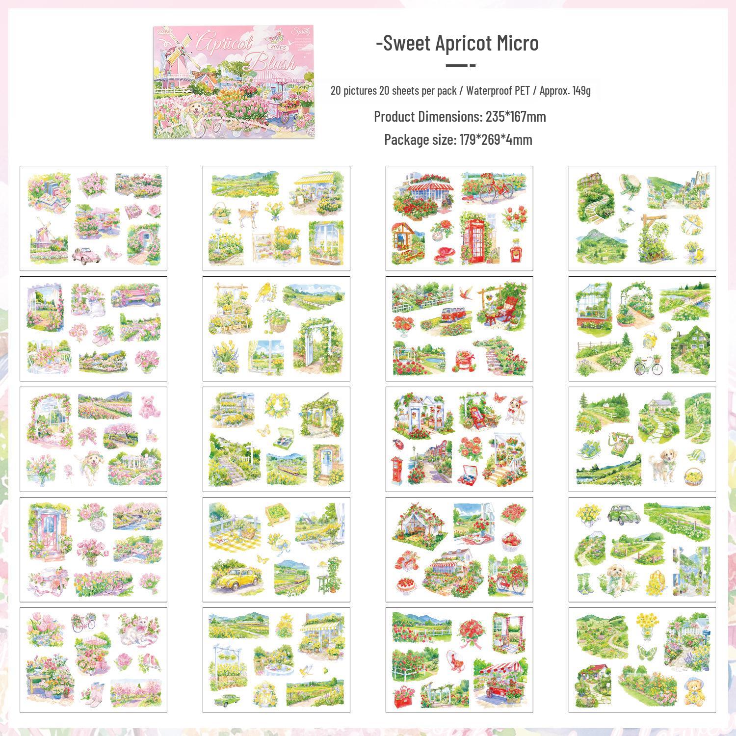 Yuezhen Seasonal Scenery Die-Cut Stickers: Children s DIY Journal Sticker Book