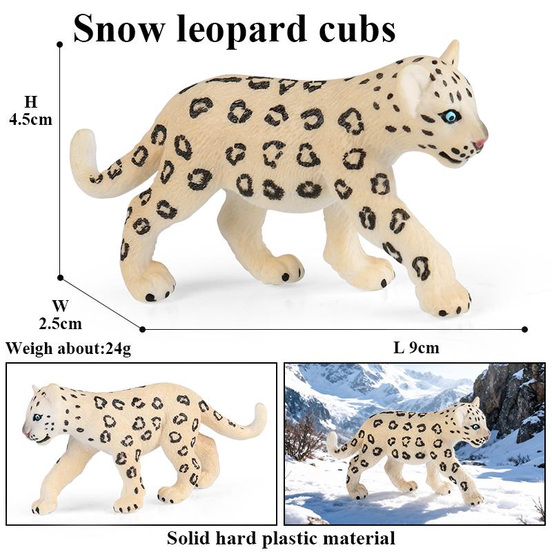 Oenux Animale Sălbatice Africane Simulare Ghepard Sălbatic Leopard de Zăpadă Jaguar Figurină de Acțiune Figurine Model PVC Educativ Jucării pentru Copii