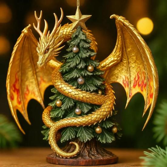 Dragon Christmas Tree Charm Ornament Festive Atmosphere Christmas Home Accents Decoration Party Accessories