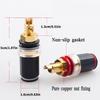 Copper Speaker Connectors Female Terminals for Home Theater Male Bananas Plugs High Conductivity