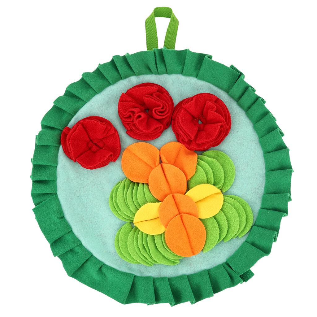 Small Pet Snuffle Mat Rabbit Foraging Mat Hamster Scent Training Blanket Toy Slow Feeder for Dogs &Rabbits
