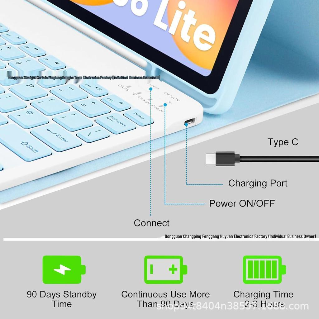 Tastiera Bluetooth Magnetica e Custodia Protettiva per Samsung Galaxy Tab S10 Lite/FE e Tab S6 Lite con Mouse