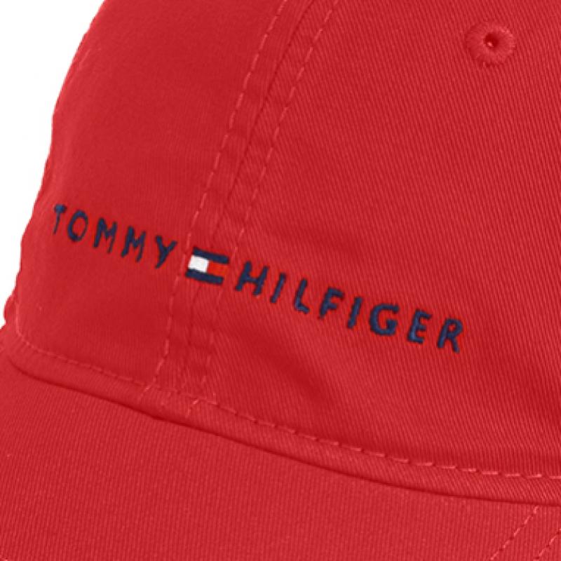 Tommy Hilfiger Logo Ballcap Apple Red 6941823 608