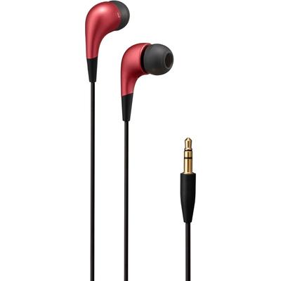 JVCKENWOOD Jvc Ha Fx6 R com fio Canal Tipo Leve Compacto eAurphones Vermelho Vermelho