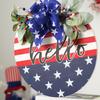 Wooden USA Independence Day Decorative Hanging Sign Home Door Wall Decoration 4th Of July Party Supplies