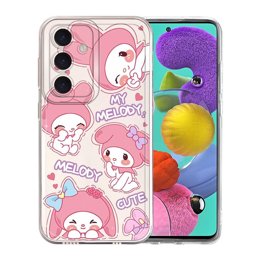Sanrio Hello Kitty Melody Etui na Telefon dla Samsung Galaxy A57 A54 A15 A52 A14 A16 A55 A34 A35 A36 A37 A26 A24 A56 A52 A17
