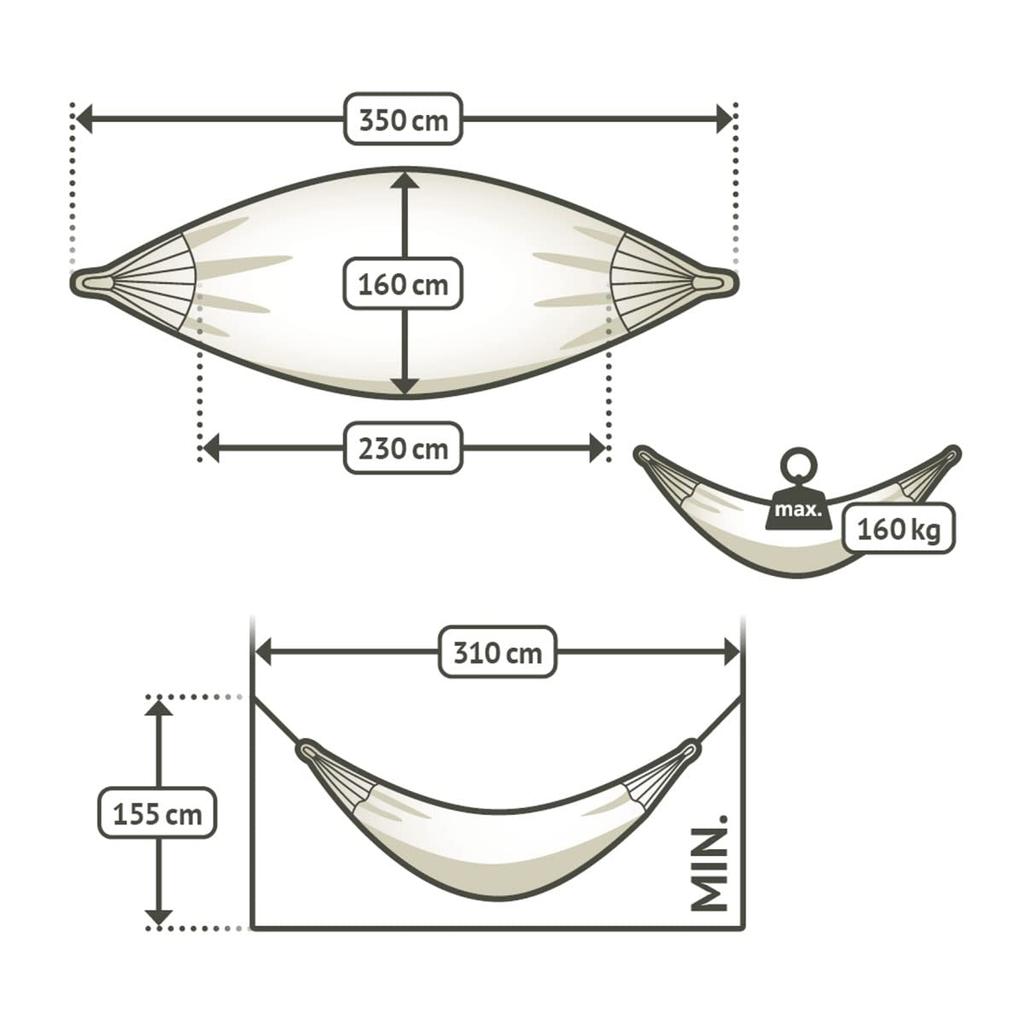 LA SIESTA Brisa Marine Classic Double Hammock - (Outdoor)