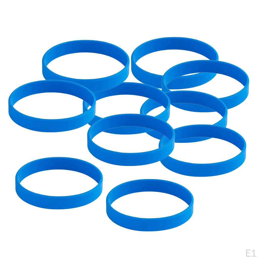 20x Blank Bracelet Silicone Rubber Adult Kids Outdoor Ornaments