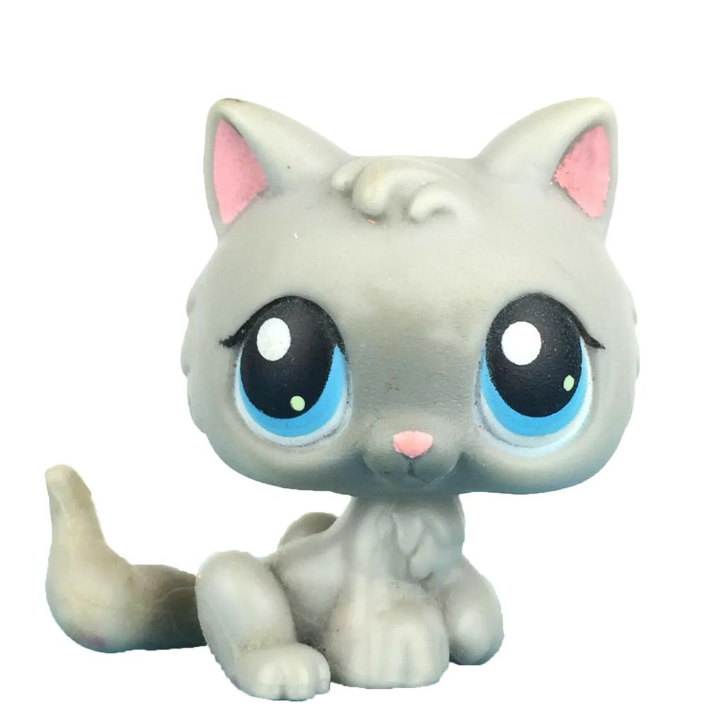 Rare Littlest Pet Shop Lps Toy Toy Mini Stands Short Hair Kitten Old Figures Collection Al Bobble Head Toy