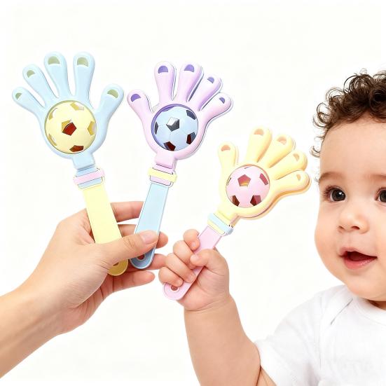 10Pcs Baby Rattle Toy Infants Hand Rattle Sensory Toy Spin Drum Shake And Rattle Toy for Newborns Early Education Sensory Development
