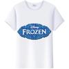 Vintage Cartoon Summer Tees Frozen Elsa Anna Princess Top White T-Shirts 90S Clothes Plus Size Gothic Blouse Unisex