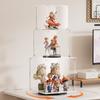 VINAEMO Rotating Figure Display Acrylic UV Collection Case with Magnetic Front DIY Easy Acrylic Ideal for Displaying Gundam and Plush Toys of Case,