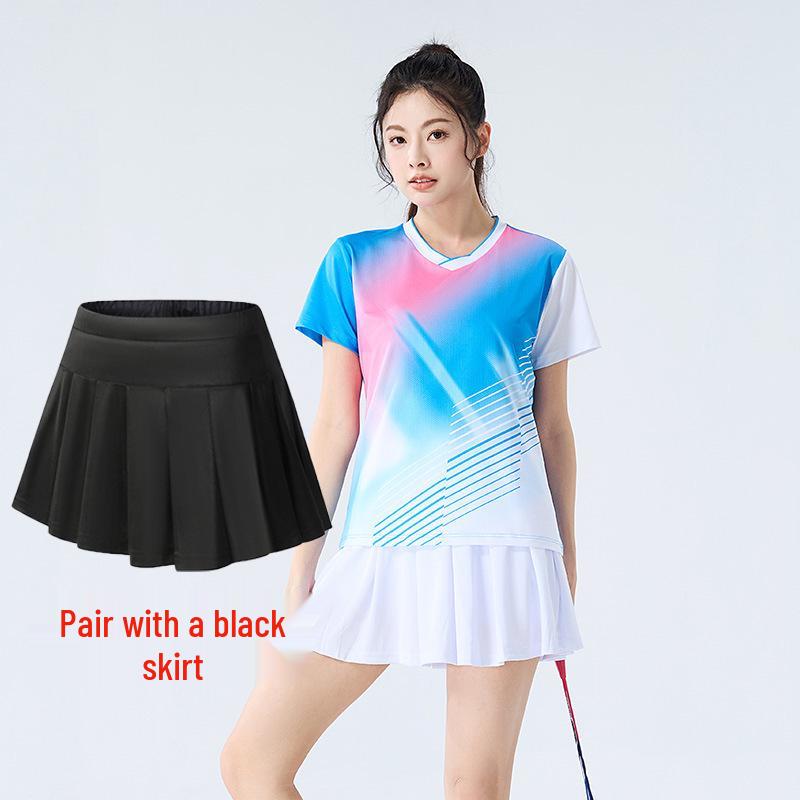Quick-Dry Breathable Badminton, Tennis & Volleyball Uniform Set for Women & Men with Printed Numbers