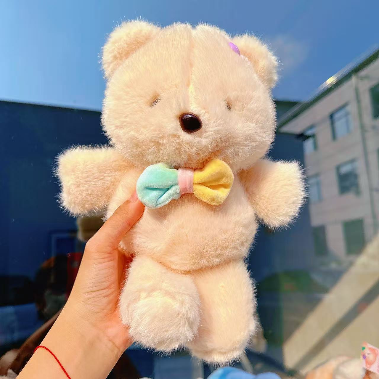 

Plush toy 25cm grab machine doll machine doll video game city pig bear rabbit doll leather shell Candy Run Series