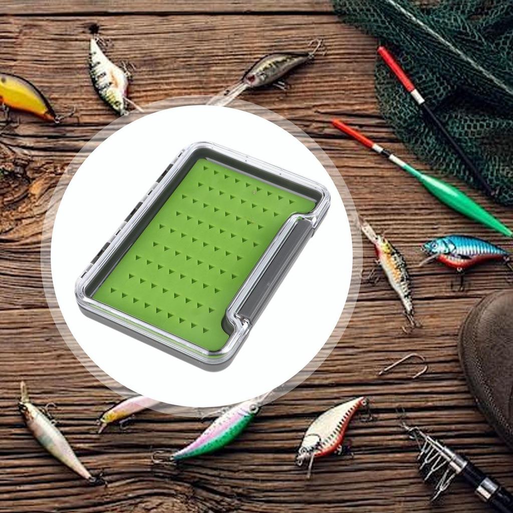 Fly Box Fishing Freshwater Saltwater Transparent Lid Lightweight for Bass Trout Gear