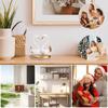 Swan Statue Desktop Decoration Resin Animal Statue Model Desktop Ornaments Decoration Suitable for Home Desktop Decoration