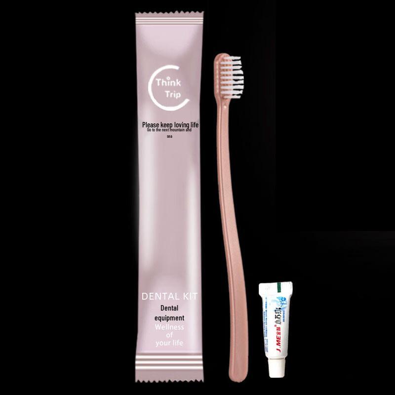 ntoge 100-Set Disposable Hotel & Travel Dental Kit розовый